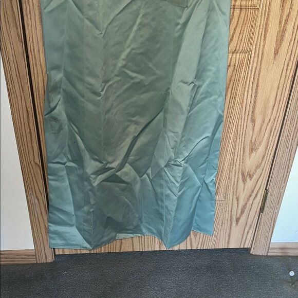 David's Bridal Olive Green Halter Maxi Dress size 4 - Picture 7 of 9